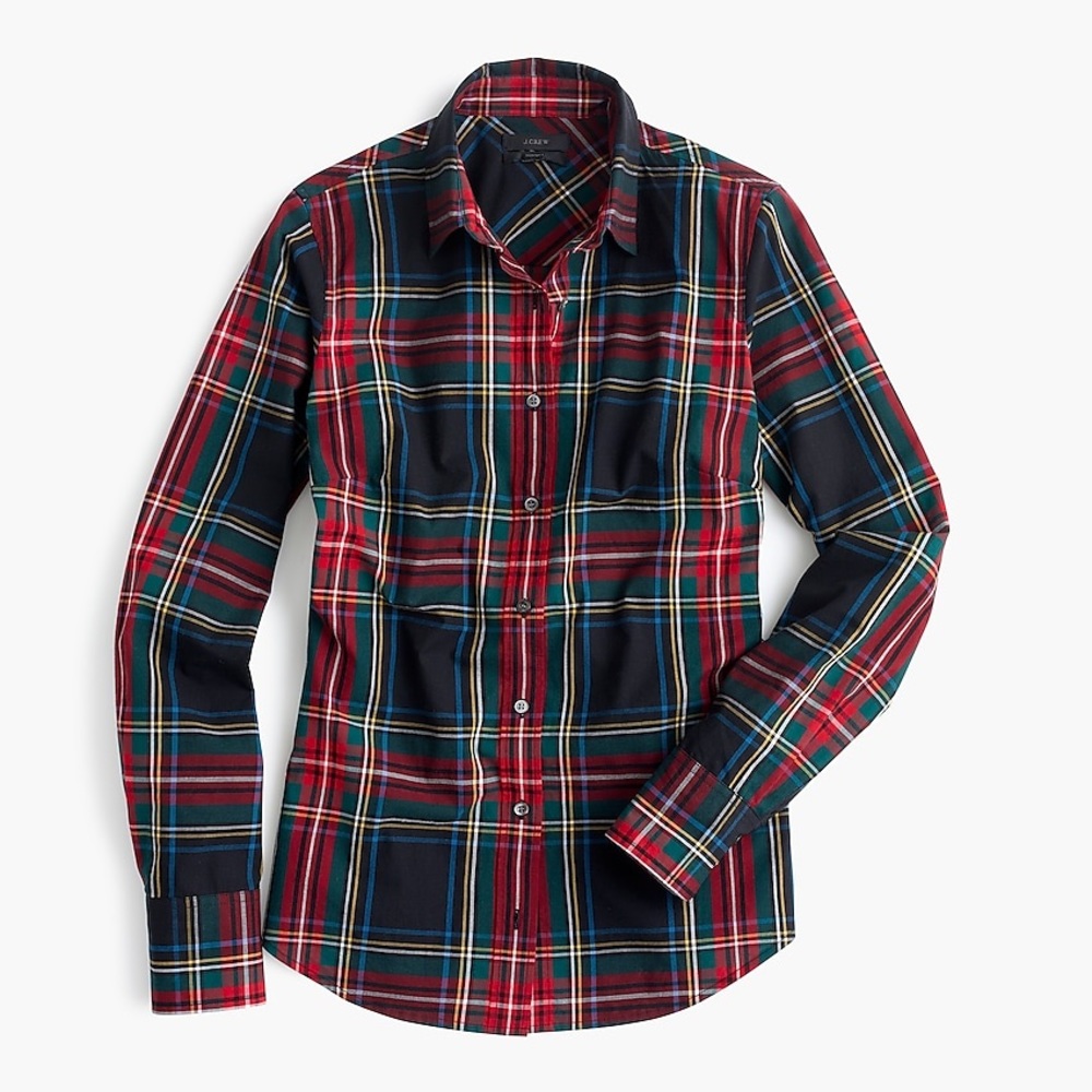 🆕 J. Crew Perfect Shirt in Stewart Plaid